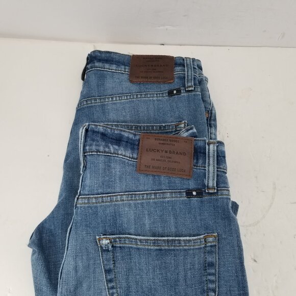 Lucky Brand 410 Athletic Slim Jeans Men's 30x31 Stretch Blue Zipper Button - Picture 2 of 6